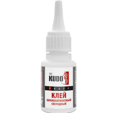 Клей цианоакрилатный секундный 20 г  KUDO PROFF SMB-020